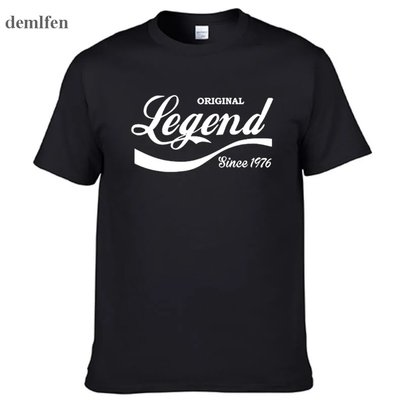 Модная футболка с надписью Legend Since забавная подарок на день рождения топ Муж папа