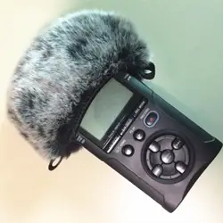 Открытый искусственный мех ветер микрофон крышка муфта лобовое стекло рукав щит для Tascam Dr40 Dead cat Tascam DR40