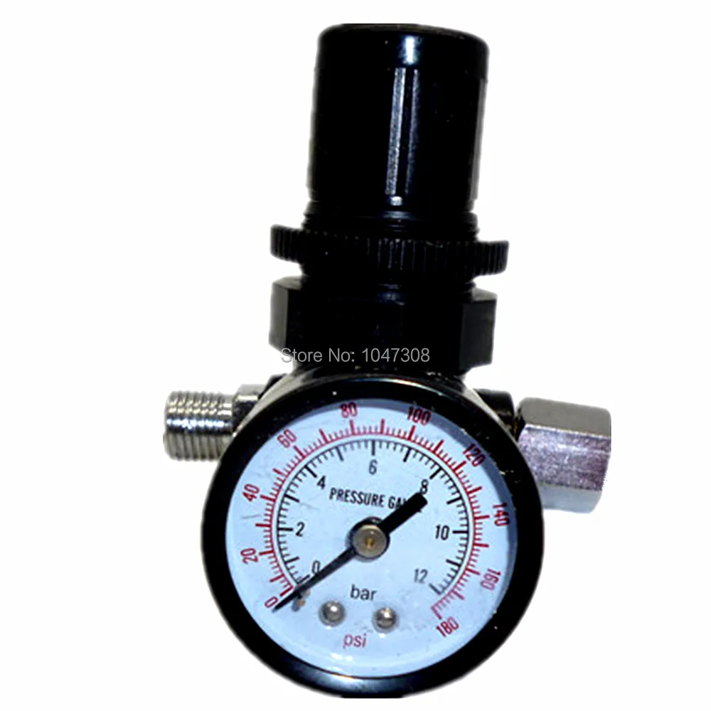 Air Control Compressor Pressure Regulating Regulator Valve Gauge Meter