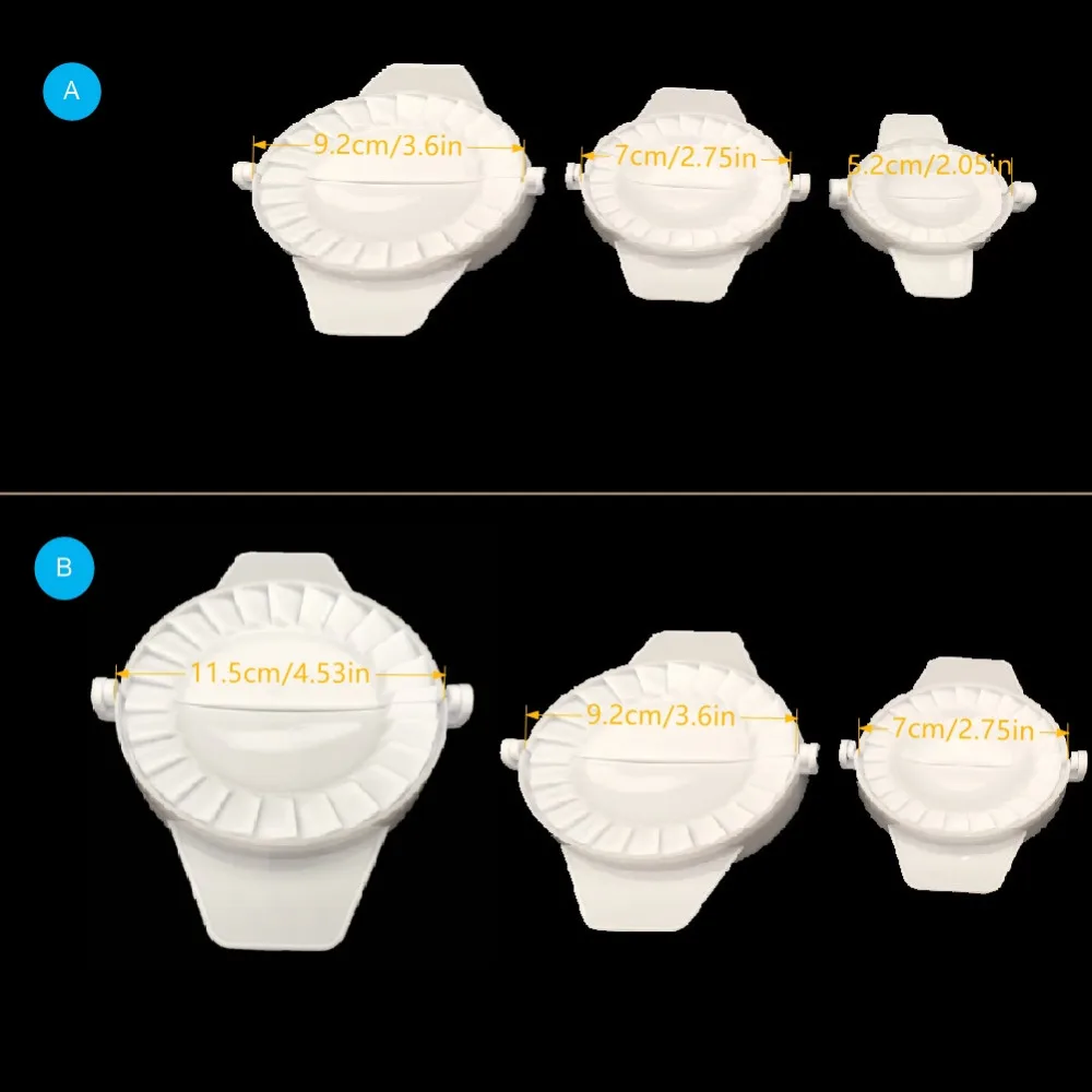 

3pcs Fast Round Dumpling Maker Simple Dumpling Tool Device Easy DIY Dumpling Mold Kitchen