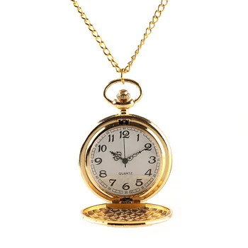 

Vintage Gold Locomotive Motor Railway Train Steampunk Pocket Watch For Men Women Charming Pendant Necklace Clock Relogio Bolso