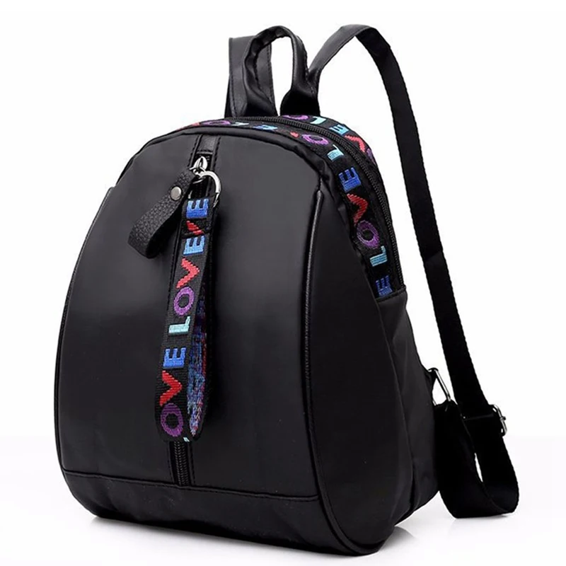 

Fashion Women Patent Leather Backpack Oxford Cloth Girls School Bag Female Simple Mini Travel Rucksack Back Pack Free Shipping