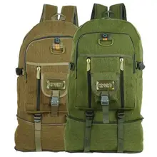 50л большой вместительный холщовый рюкзак для мужчин и женщин, рюкзак для путешествий, сумка для альпинизма