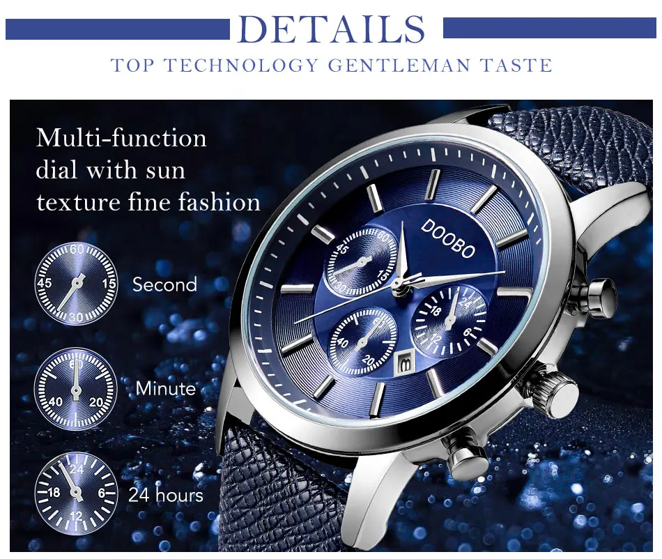 DOOBO мужские часы лучший бренд класса люкс модные и повседневные Бизнес Кварцевые часы Дата водонепроницаемые наручные часы Hodinky Relogio Masculino