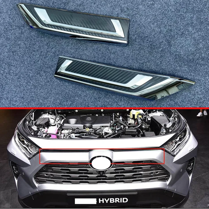 Накладка на решетку радиатора для TOYOTA Rav4 XA50 2019 2020 ABS|Хромирование| |