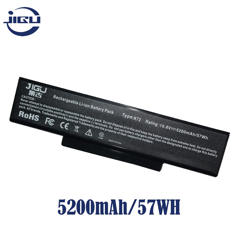 JIGU Аккумулятор для ноутбука Asus N73G X77J N73J K72L N71V K72N K72D K72S N73F N73S N73Q A32 K72 A72 N71 N73 X77 K73|laptop