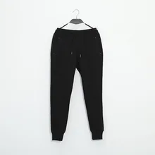 Хип-хоп шаровары бегунов Штаны мужской упругие талии брюки мужские Повседневное осень-зима черный бархат тепло Homme Штаны пот Штаны