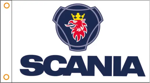 Флаг автомобиля scania баннер 3ftx5ft полиэстер 01