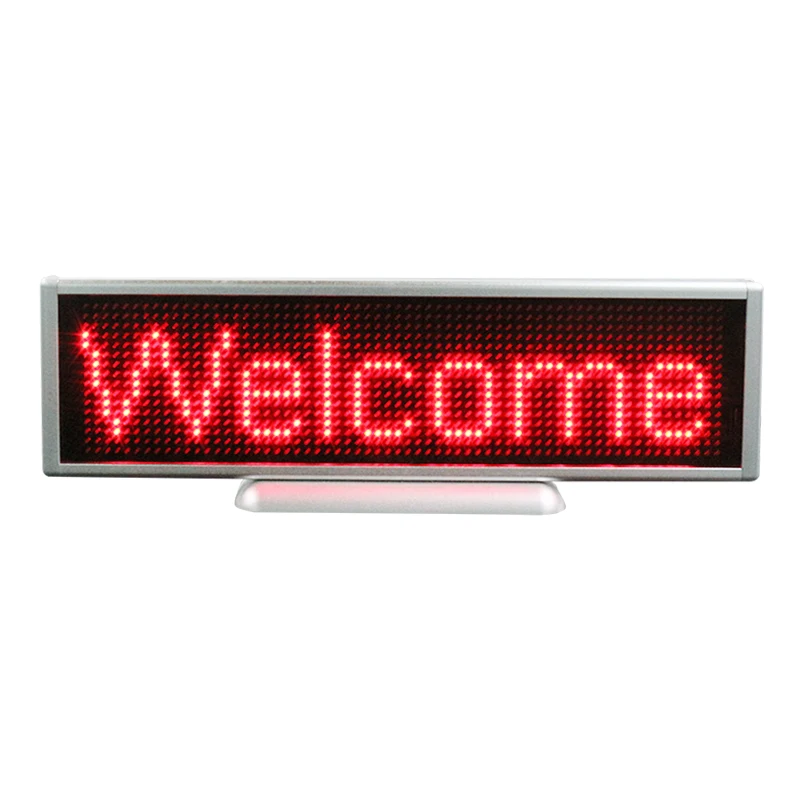 

Mini portable full color p3 led screen desktop led screen 16*64 dots