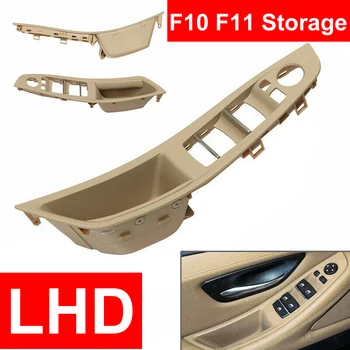 

For BMW 5 series F10 F11 F18 inner Handle Left Front Interior Door Armrest Panel Driver's Seat Button Switch Frame Storage Box