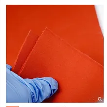 Передача тепла резиновый коврик 500x500x15 мм силиконового каучука с закрытыми порами пены, 500 мм Ширина, 15 мм Толщина красного цвета