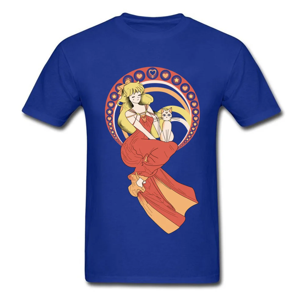 Fashion Men T-Shirt O-Neck Short Sleeve 100% Cotton Fabric Venus New Art Tops T Shirt Customized Tshirts Top Quality Venus New Art blue
