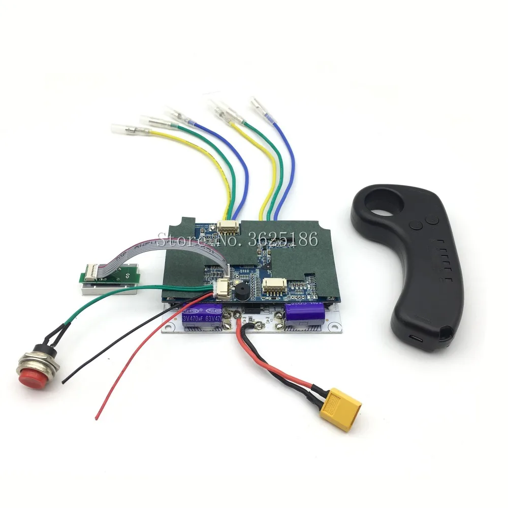 

Four Wheel Skateboard Wheel Hub Controller Double Drive Board w/ Remote ESC Substitute Remote Control Set for Electric Scooter