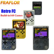 Детская Мини Портативная портативная игровая консоль в стиле ретро, 3,0 дюймов, черная 8 бит, Классическая игровая консоль RETRO-FC