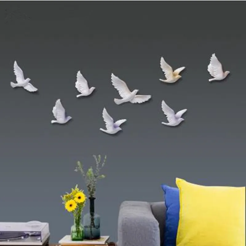 

European and American style home decorations, wall stickers, beautiful swallow birds, home office restaurant wall decoration