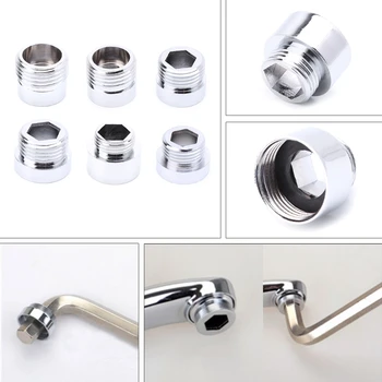 

Solid Metal Adaptor Outside Thread Water Saving Kitchen Faucet Tap Aerator Connector Kitchen Faucet Adapter Water Purifier
