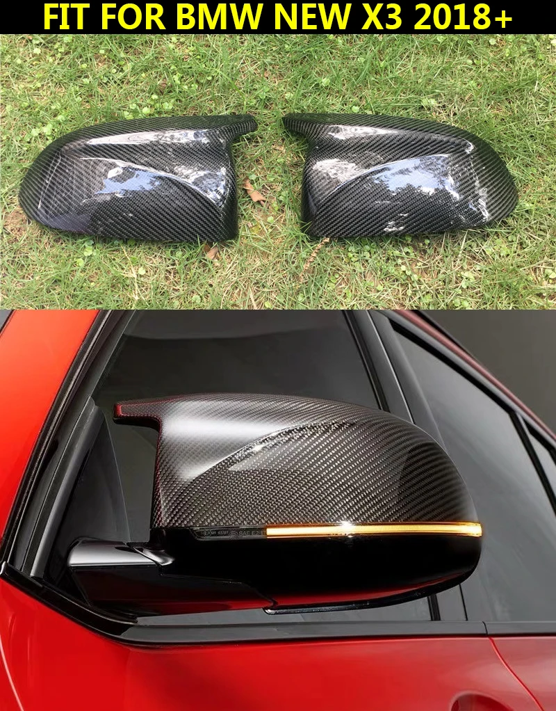 

Car accessories Carbon Fiber Mirror Cover Caps Replacement For BMW new X3 G01 X4 G02 2018 new X5 G05 2019 For BMW Side Mirror