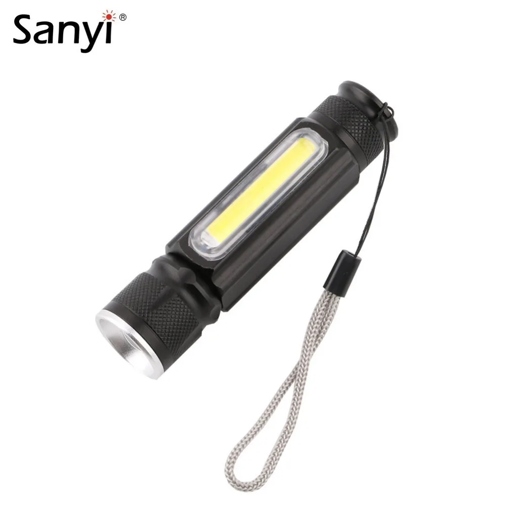 Wasserdichte USB wiederaufladbare LED Taschenlampe Lampe Keychain Mini Torch