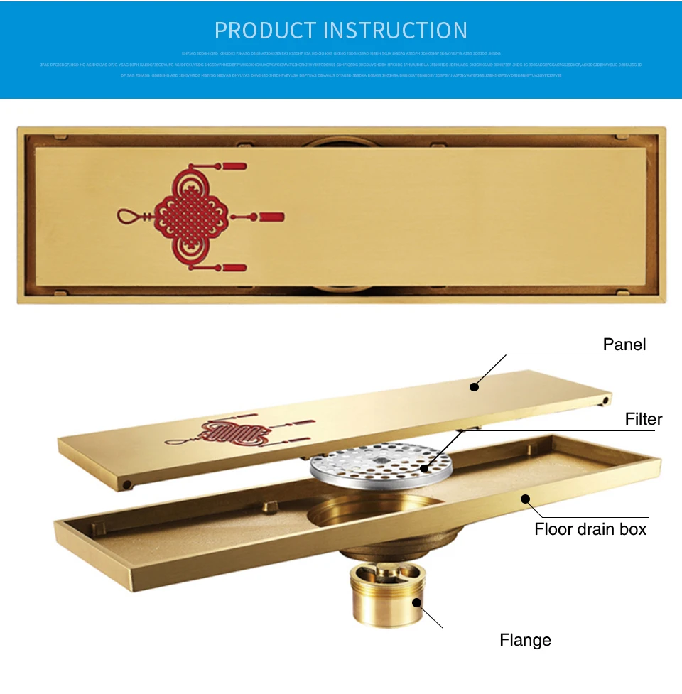 GAPPO Слив для ванной комнаты напольное покрытие слив квадратное золото анти-запах ванная комната напольный слив душ сливные фильтры