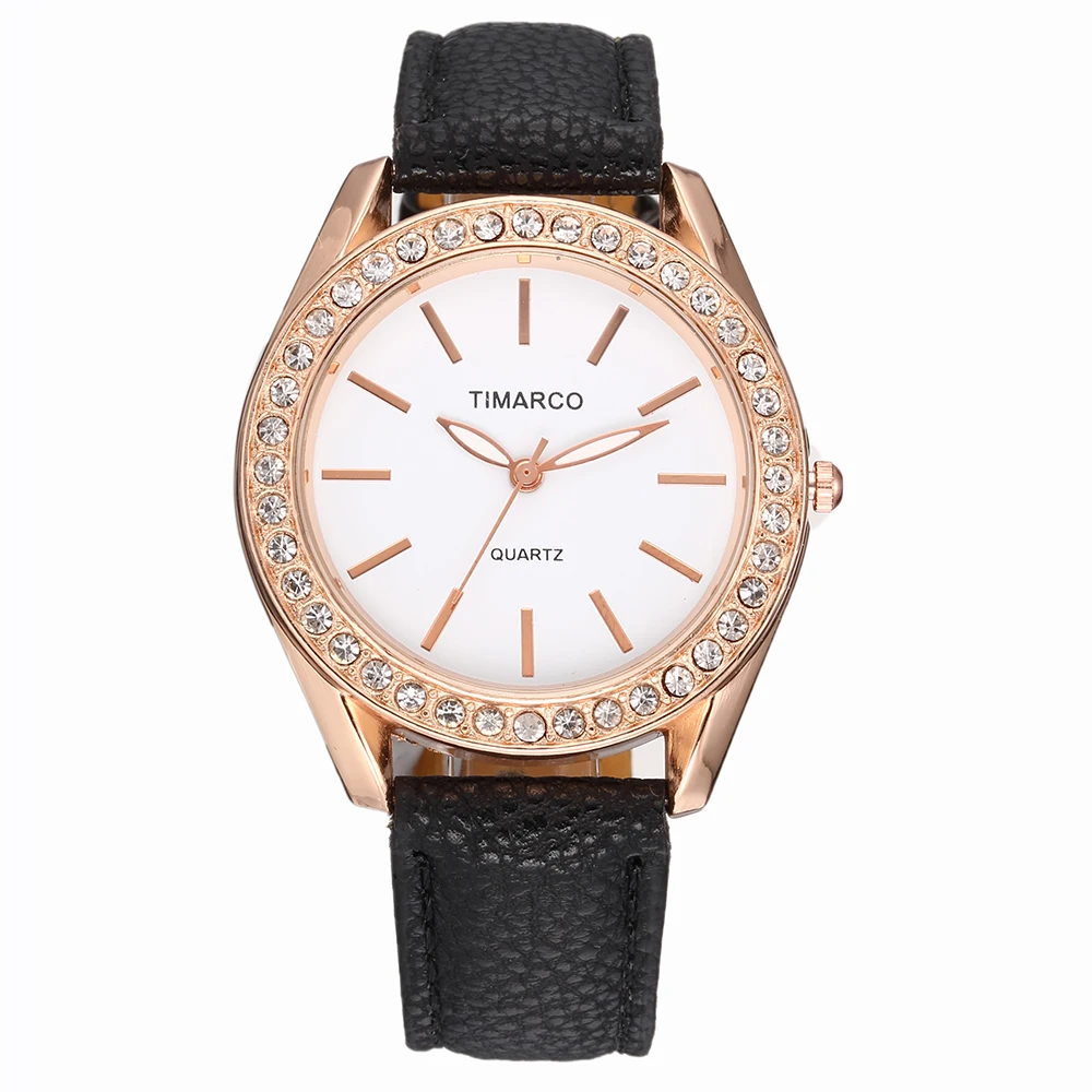 

Women's Crystal Quartz Watch Relogio Feminino Beauty Luxury Fashion Brand Black Belt Clock Montre Femme Horloge Drop Shipping