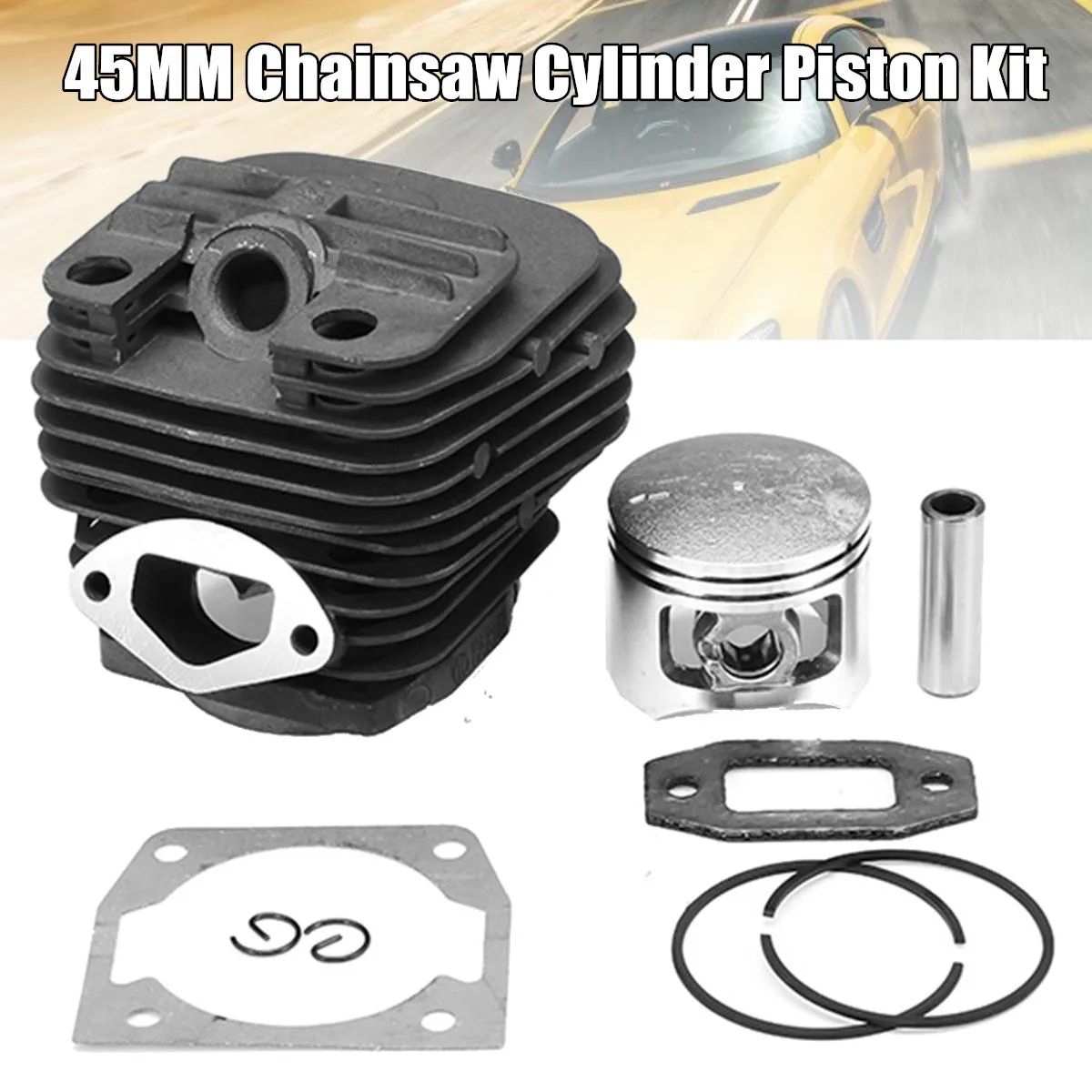 

52cc Chainsaws 45mm Chainsaw Cylinder Piston Kit for 52CC 5200 Chinese Gasoline Chain Saw