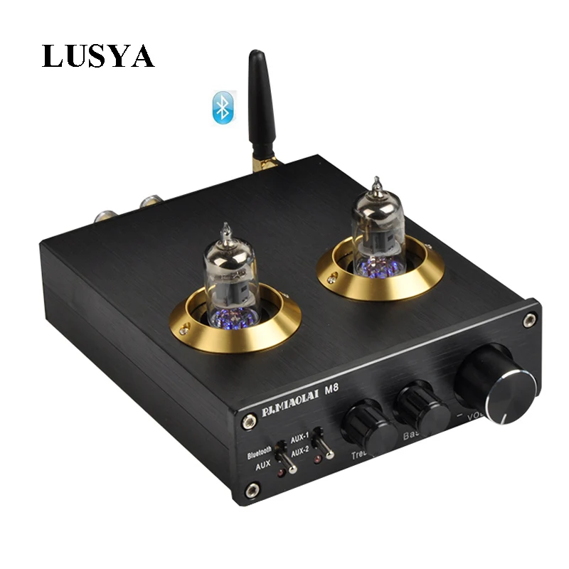 Lusya M8 HIFI 6J1 Tube CSRA64215 Bluetooth 4 0 TPA3116 цифровой усилитель мощности 50 Вт * 2 класса D ES9023 DAC