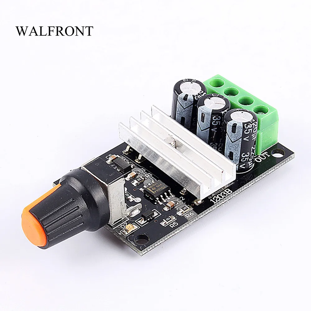 

WALFRONT PWM DC 6-28V 3A Motor Speed Controller Regulator Adjustable Variable Speed Control Switch Fan DC Motor Governor Tools