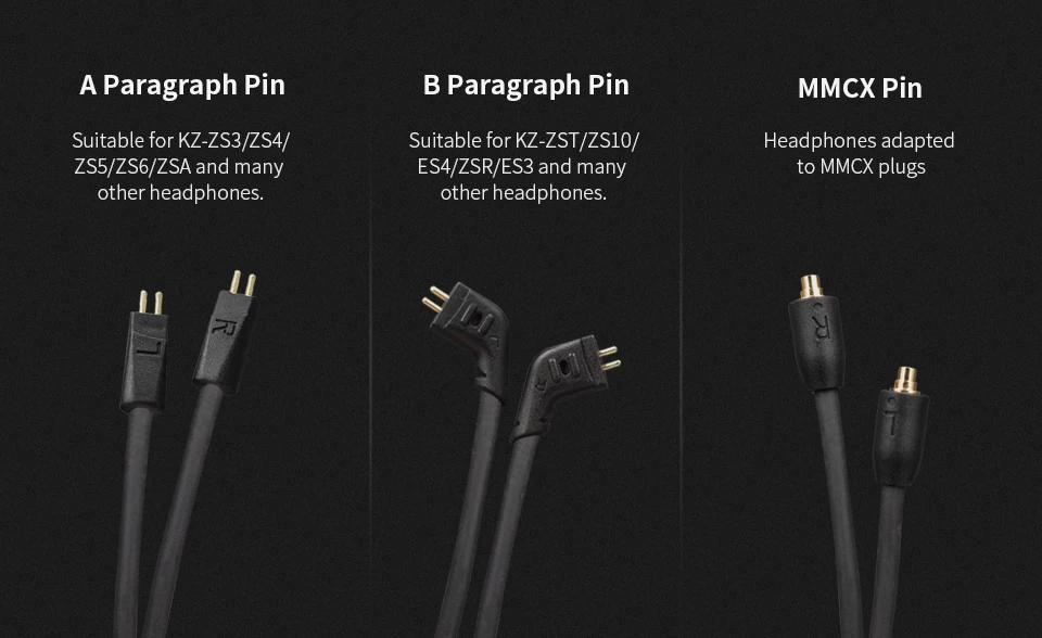 Original KZ IPX5 Waterproof Blueooth Module 4.1 Wireless Upgrade Cable Detachable Cord For ZS10 ES4 ZST ZS6 ZSR ZSA MMCX APTX (13)