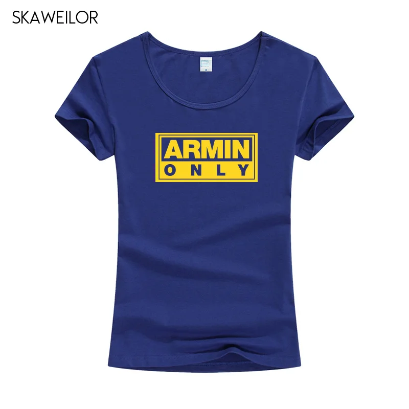 Armin Van Buuren Футболка с принтом женские летние топы с короткими рукавами футболки хлопковые повседневные облегающие футболки Camiseta Femenina - Цвет: Midnight Blue