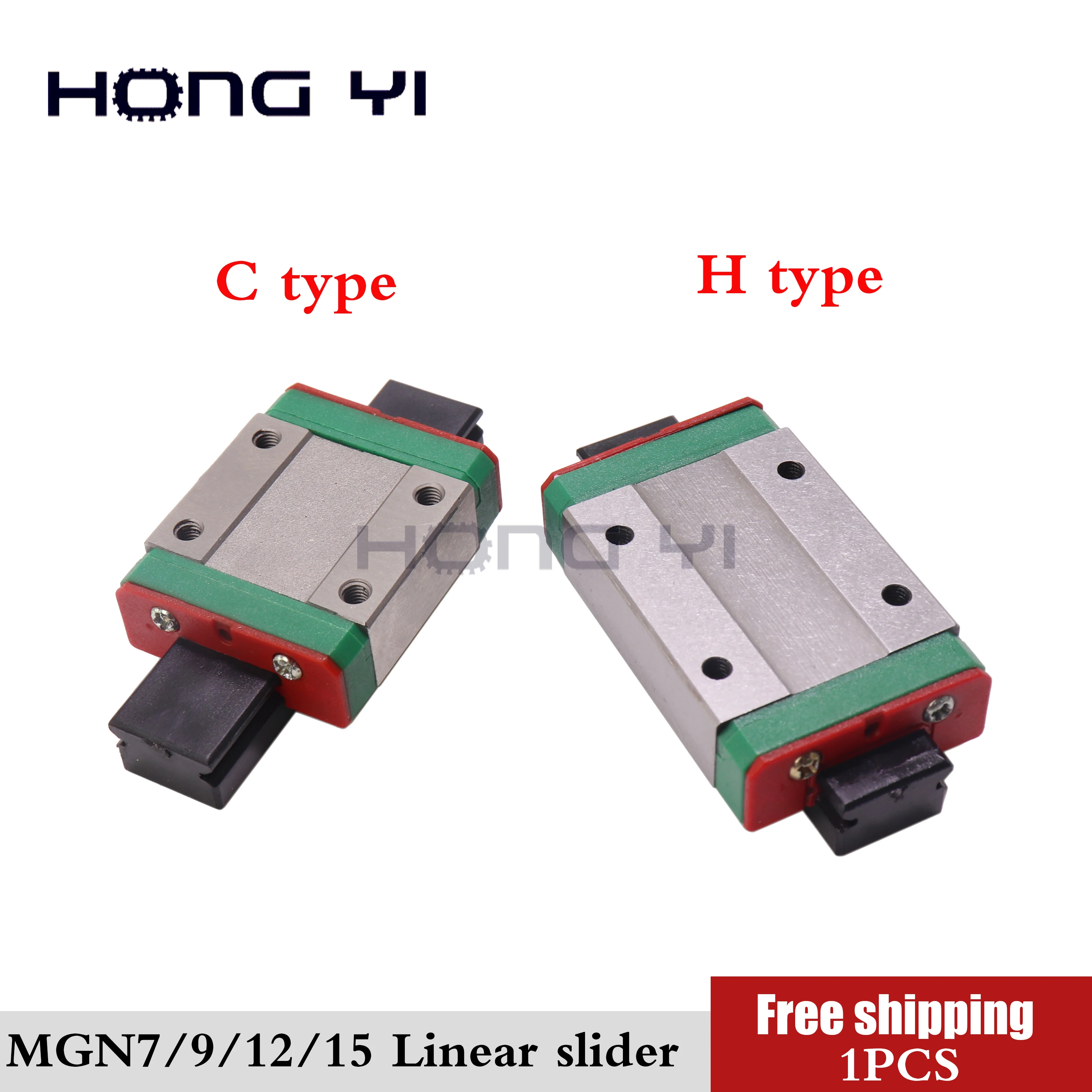 

1PCS MGN9C MGN12C MGN15C MGW12C linear slider miniature linear rail guide block carriages 3D printer MGN7H MGN9H MGN12H MGN15