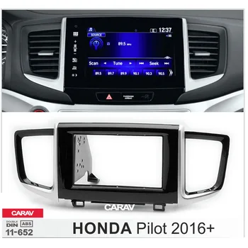 

CARAV 11-652 Car Radio Fascia Panel for HONDA Pilot 2016+Stereo Fascia Dash CD Trim Installation Kit