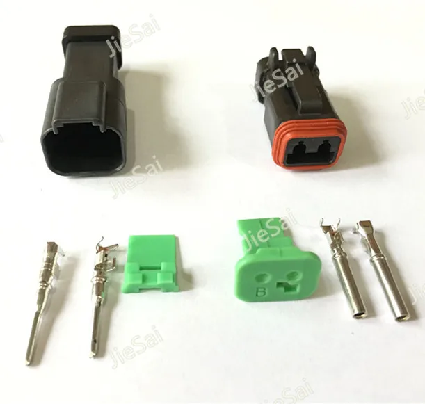 Авто DT 2 Pin Deutsch DT04 2P E005 DT06 2S EP06 водонепроницаемый Женский Мужской автомобильный