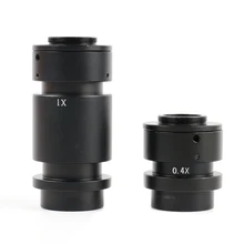 0.4X 1X промышленный монообъектив Zoom C mount адаптер объектива для 0.7X-5X регулируемое увеличение постоянно изменяемое 200X 500X объектив