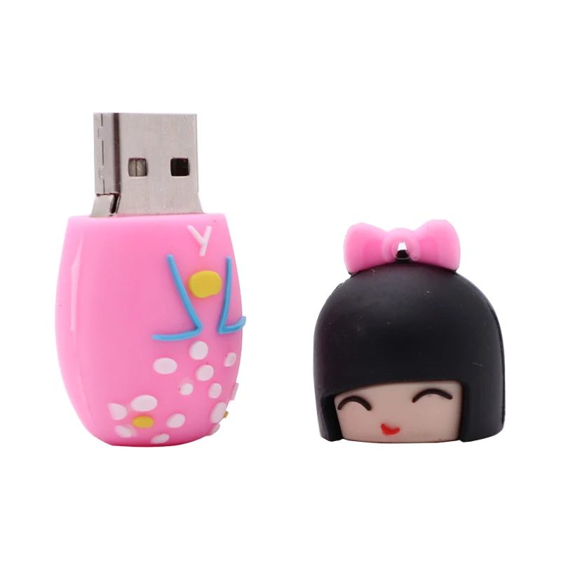 USB флеш-накопитель с героями мультфильмов, японские ручки для девочек, 4 ГБ, 8 ГБ, 16 ГБ, 32 ГБ, 64 г, милый стакан, флешка, карта памяти, креативный usb-флеш-накопитель в подарок