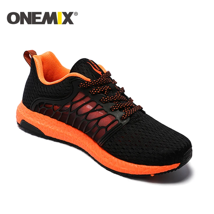 Летняя мужская обувь для бега ONEMIX сверхлегкие спортивные кроссовки дышащая