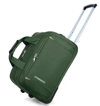 Reisetasche Mit Rollen Aus Oxford Stoff Für Damen Und Herren_voghion.com