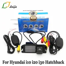 Laijie Беспроводной парковка Камера для Hyundai i10 i20 i30 хэтчбек/HD CCD Ночное видение резервного копирования заднего вида Камера/ RCA AUX