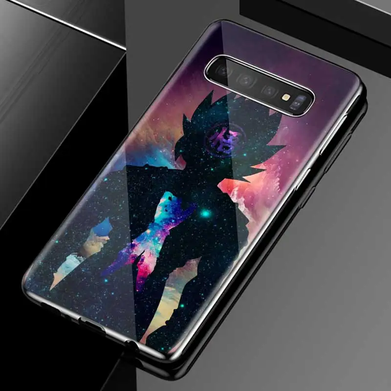 Dragon Ball Z тату мультфильм чехол для samsung Galaxy S10 5G S10e S9 S8 Plus Note 9 10 105G Plus A50 A30 A70 закаленное стекло чехол - Цвет: 07