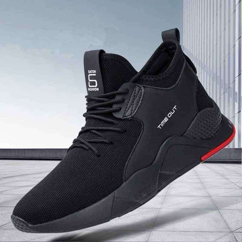 

2019 New Spring Shoes Men Sneakers Breathable Lace-up High Quality Comfortable Non-slip Soft Mesh Flat Casual Shoes 187
