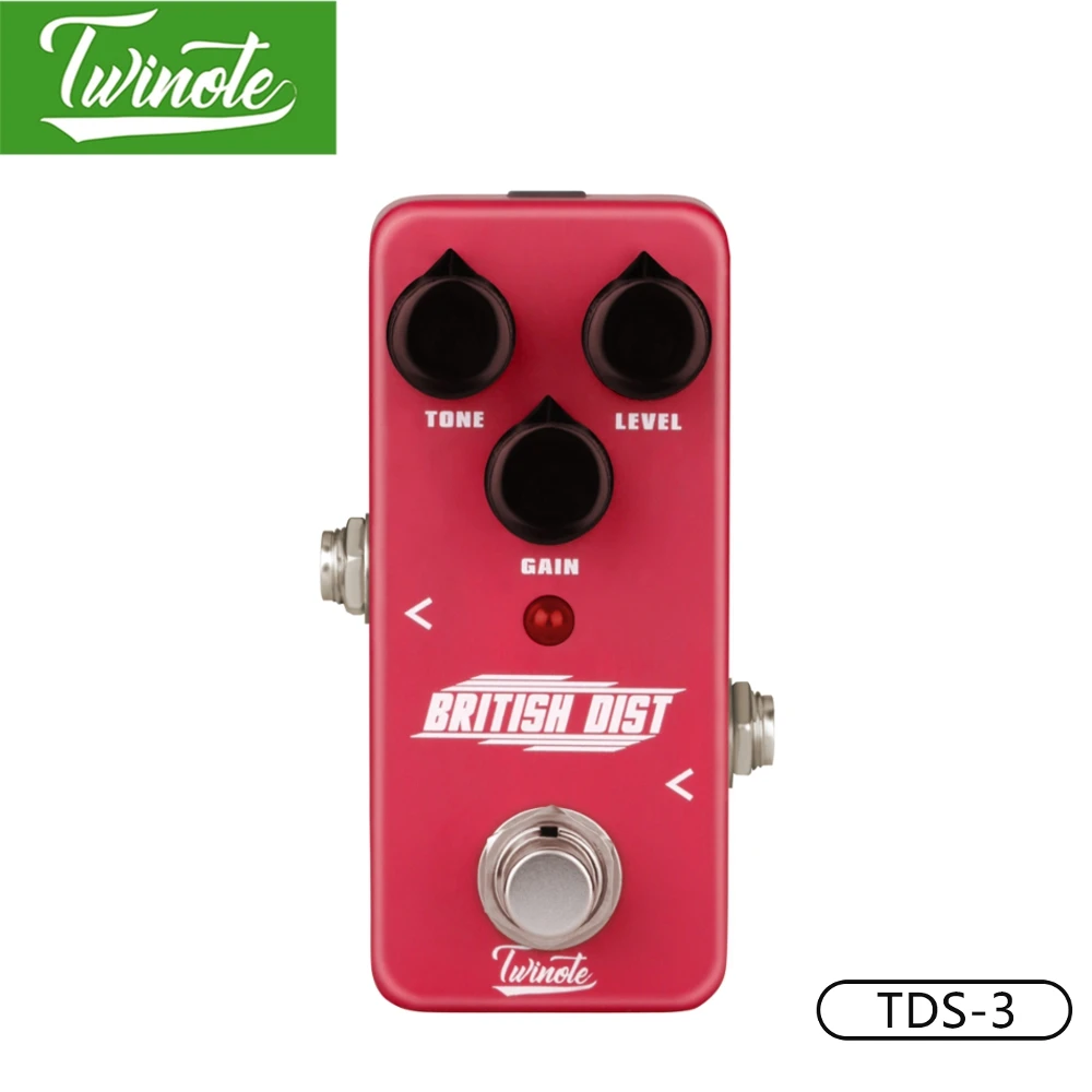 

Twinote TDS-3 Guitar Pedal With Modern American Distortion Tone Suit For Most Amplifier High-Gain Distortion Guitar Effect Pedal