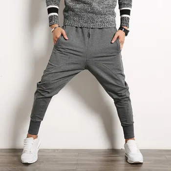 

2018 Autumn Casual Men Harem Pants Baggy Cross Man Pants Street pantalon Fashion Mens Joggers Sweatpants Hip Hop Trousers Male