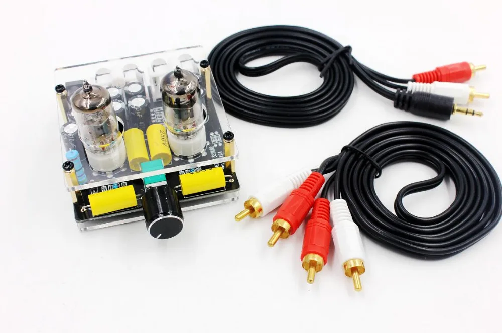 Finished Product Auido Preamp Tube Power Amplifier Preamp Bile Buffer 6j1 Mini Hifi Preamplifier