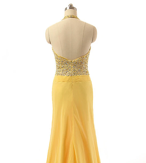 2017-Luxury-Yellow-Prom-Dresses-Open-Back-Vestido-De-Festa-Halter-Beading-Chiffon-Formal-Evening-Gowns (2)