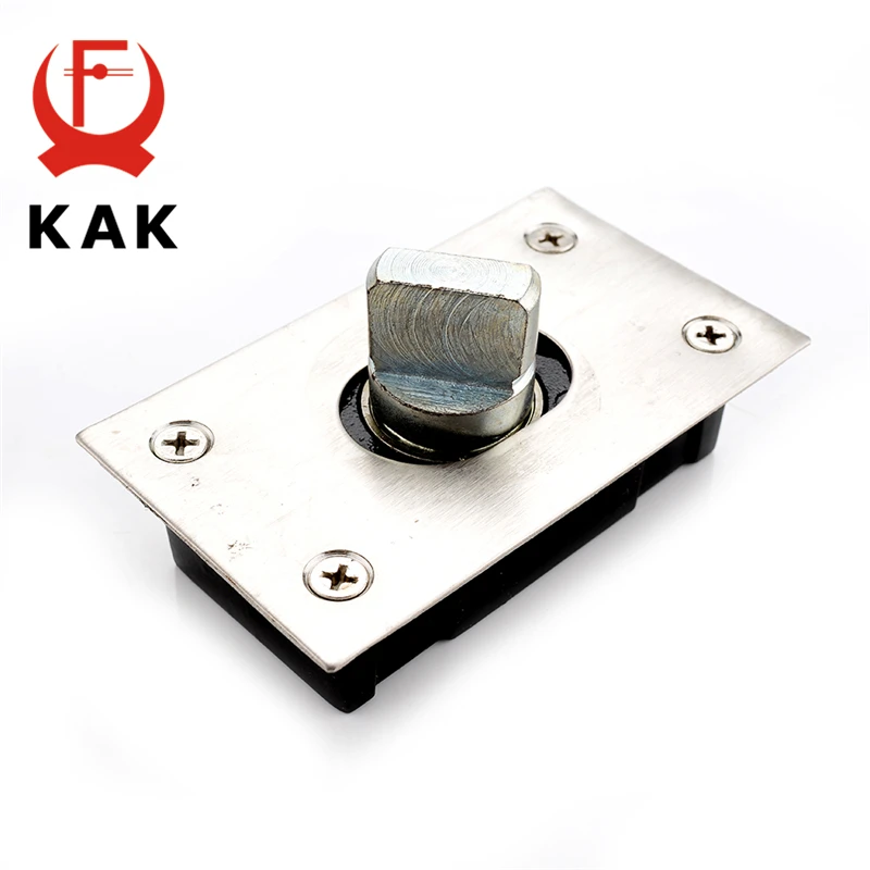 KAK 360 Degree Revolving Door Hinge 90 Degrees Positioning Hidden Floor Pivot Hinges For Furniture Hardware