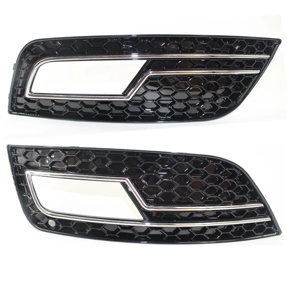 

A Pair Of Front Chrome Front Bumper Fog Light Grilles Grill For AUDI A4 / A4 Quattro B9 2013-2015