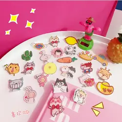 1 шт. мультфильм акриловая брошь значок для Рюкзак Kawaii значки одежда значки на рюкзак контактный брошь значок украшения