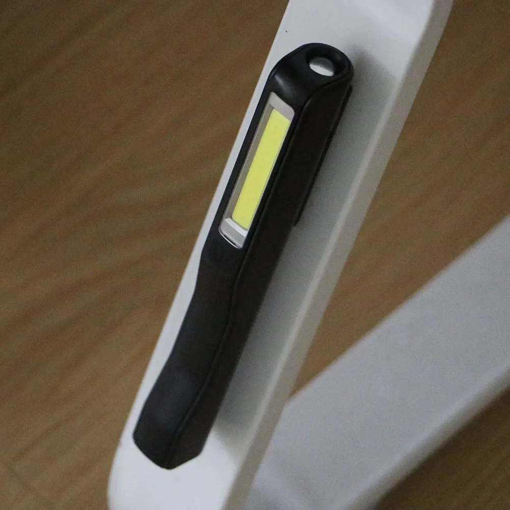 1* COB светодиодный+ 1* Светодиодный фонарь светильник Сильный магнитный Поворотный Крюк фонарик в форме ручки 2 режима Мини-лампа Факел Кемпинг работа