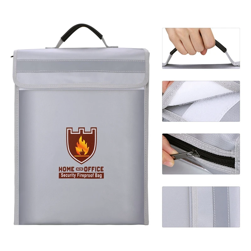 Огнестойкая Сумка для документов, сумка-держатель, домашняя офисная безопасная сумка, огнестойкая папка для файлов, безопасная сумка для