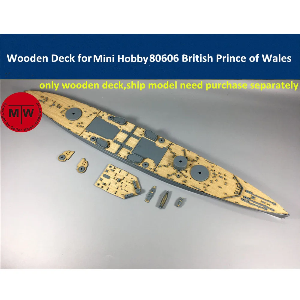 

1/350 Scale Wooden Deck for Mini Hobby 80606 Battleship Prince of Wales Model Kit