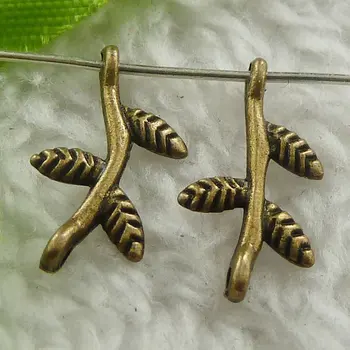 

920 pieces antique bronze branch connectors 18x9mm #1810